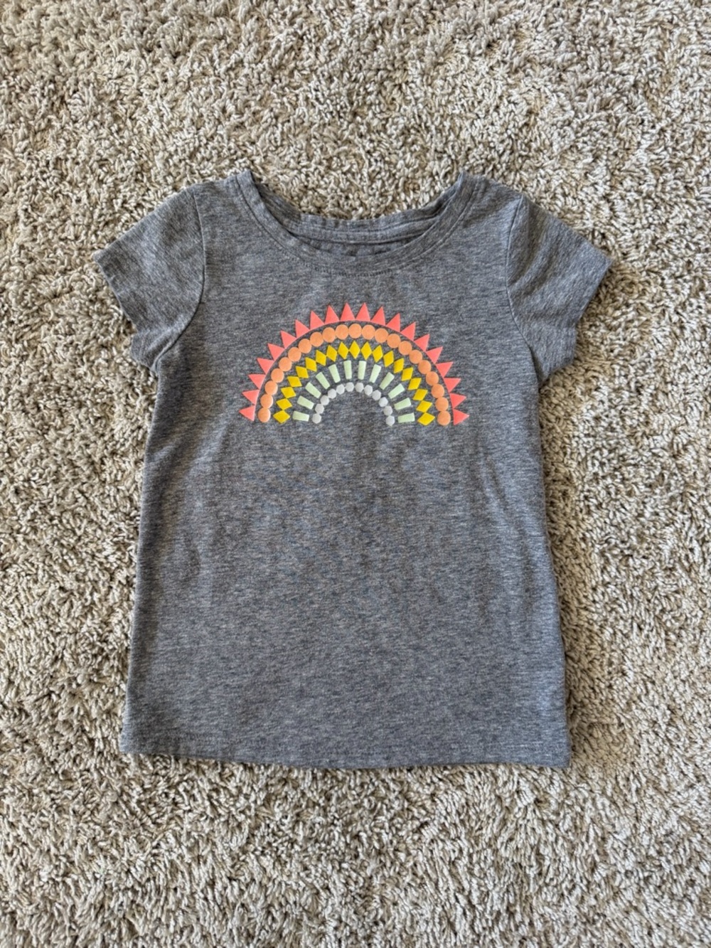 Cat & Jack Gray Short Sleeve shirt